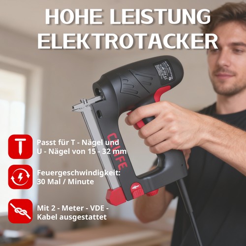 Elektrotacker für und - t-,